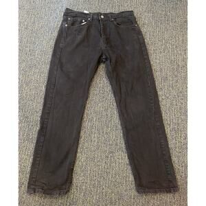 Levis 505 Jeans Mens 34x30 Gray Regular Fit Straight Leg Denim Pants Y2K